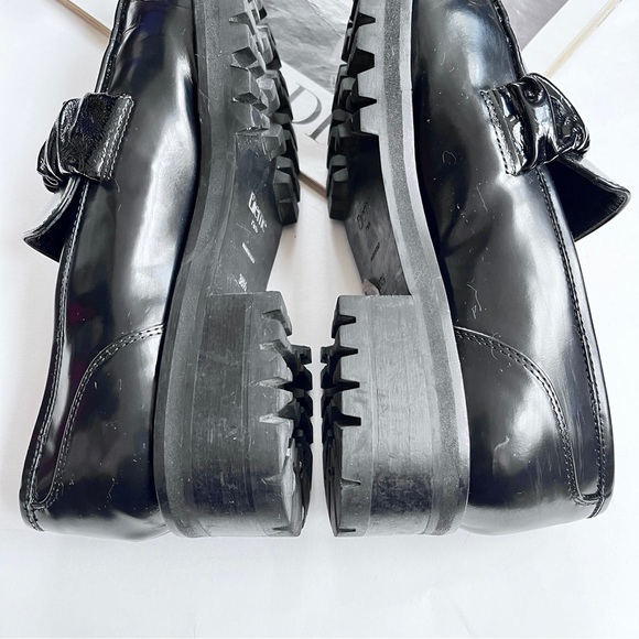 Elleme Paris Grunge Women's Chouchou Square Toe Black Loafers Size 38.5 US 7.5 - Picture 8 of 10